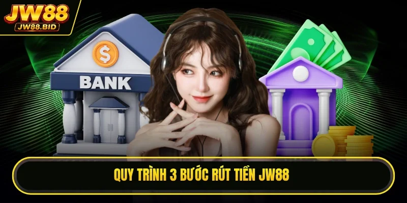 Quy trình 3 bước rút tiền JW88 Quy trình 3 bước rút tiền JW88